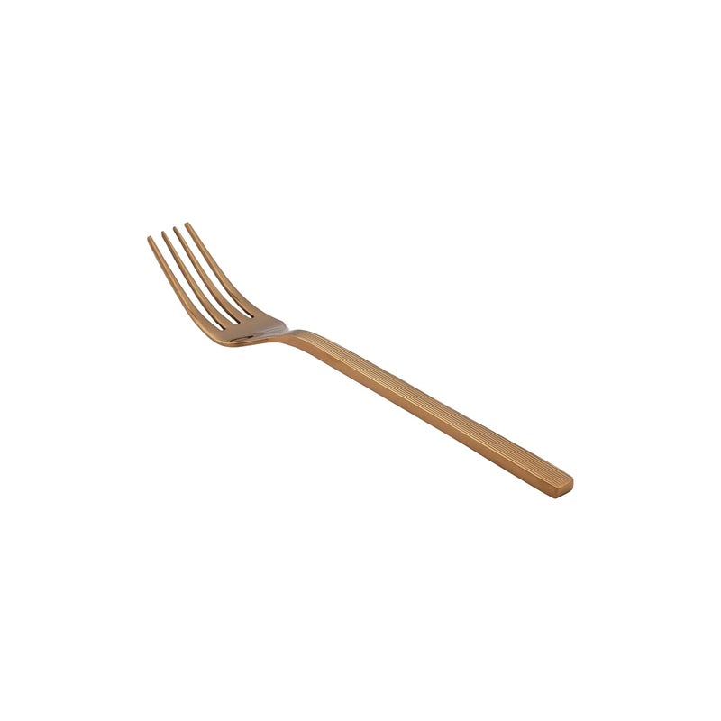 GROX GROX Stainless Steel Premium Sleek Regular Fork Gold Set of 6 19 cm - Image 2
