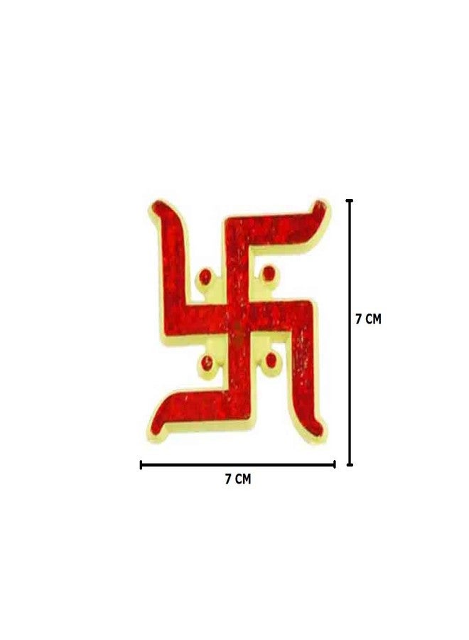 SK Craft Acrylic Plastic Swastik Sticker for Door Hindu Symbol Diwali Decoration (Big Size, Set of 12, Red) - Image 4