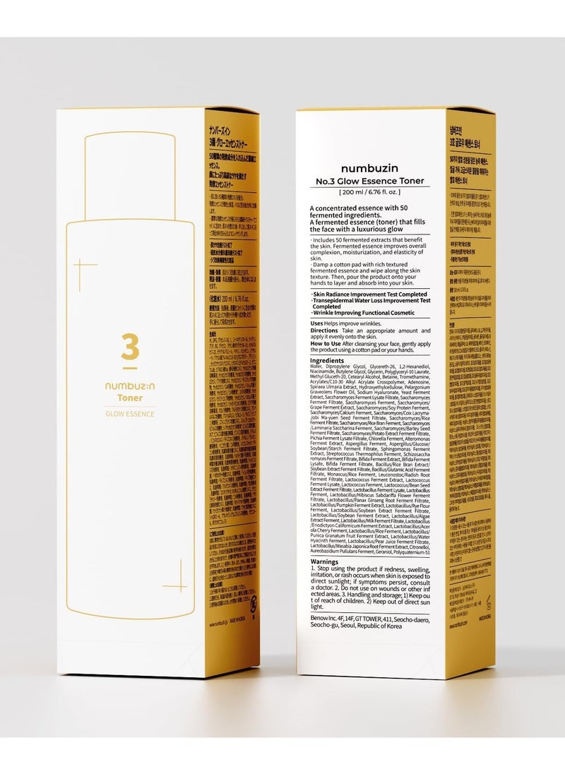 numbuzin NUMBUZIN No.3 Super Glowing Essence Toner  - Image 4