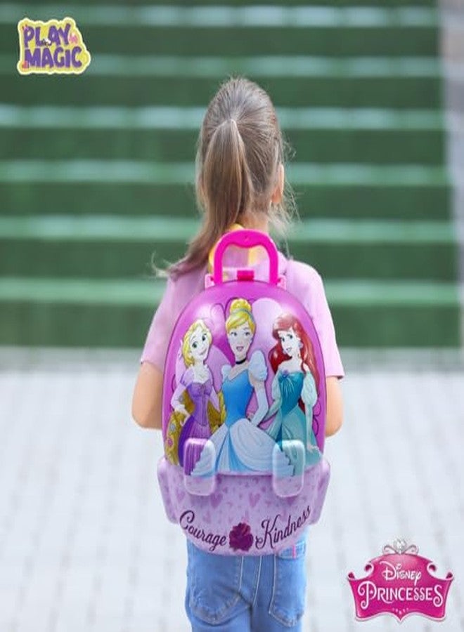 PlayMagic Princess Portable Backpack Dressing Set Makeup Toy | Pretend Play Set with Makeup Accessories for Kids | Suitcase Toy Gift for Girls - Image 4
