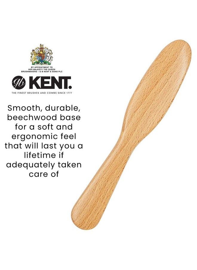 Brd7 Horsehair And Nylon Blend Soft Beard Brush For Men For Flawless Shaping And Grooming Ergonomic Grip Beechwood Handle For Mustache And Beards Distributes Oils And Balms. Made In England