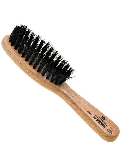 Brd7 Horsehair And Nylon Blend Soft Beard Brush For Men For Flawless Shaping And Grooming Ergonomic Grip Beechwood Handle For Mustache And Beards Distributes Oils And Balms. Made In England