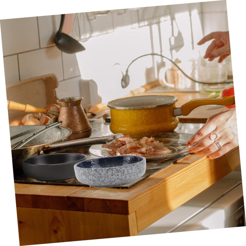 PRETYZOOM 4pcs Small Ceramic Sauce Plates Condiment Dishes Microwavable Dipping Bowls Home Serving Trays Simple Style - Image 3