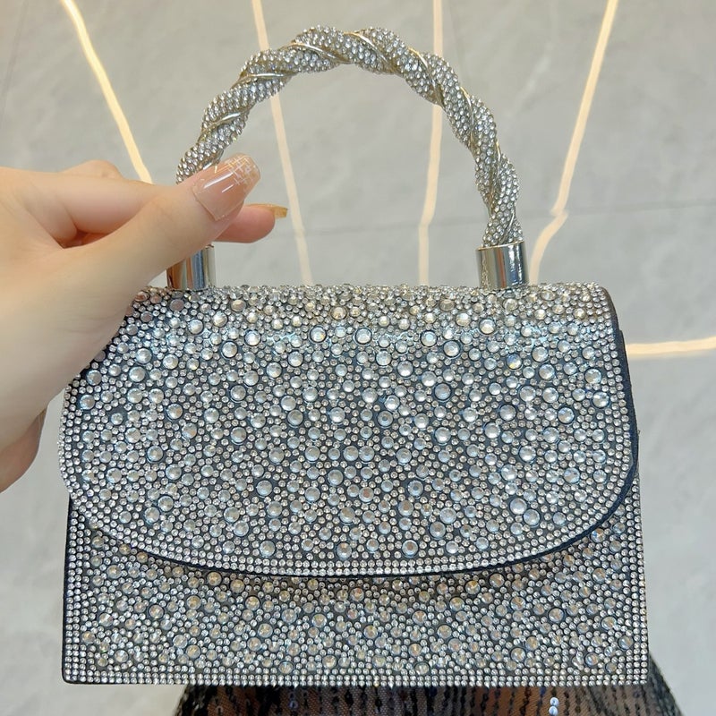 New Women'S Full Diamond Handbag For Celebrity Banquet Large Capacity Shoulder Crossbody Dinner Bag - Image 1