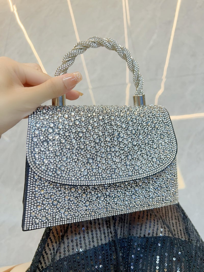 New Women'S Full Diamond Handbag For Celebrity Banquet Large Capacity Shoulder Crossbody Dinner Bag - Image 3