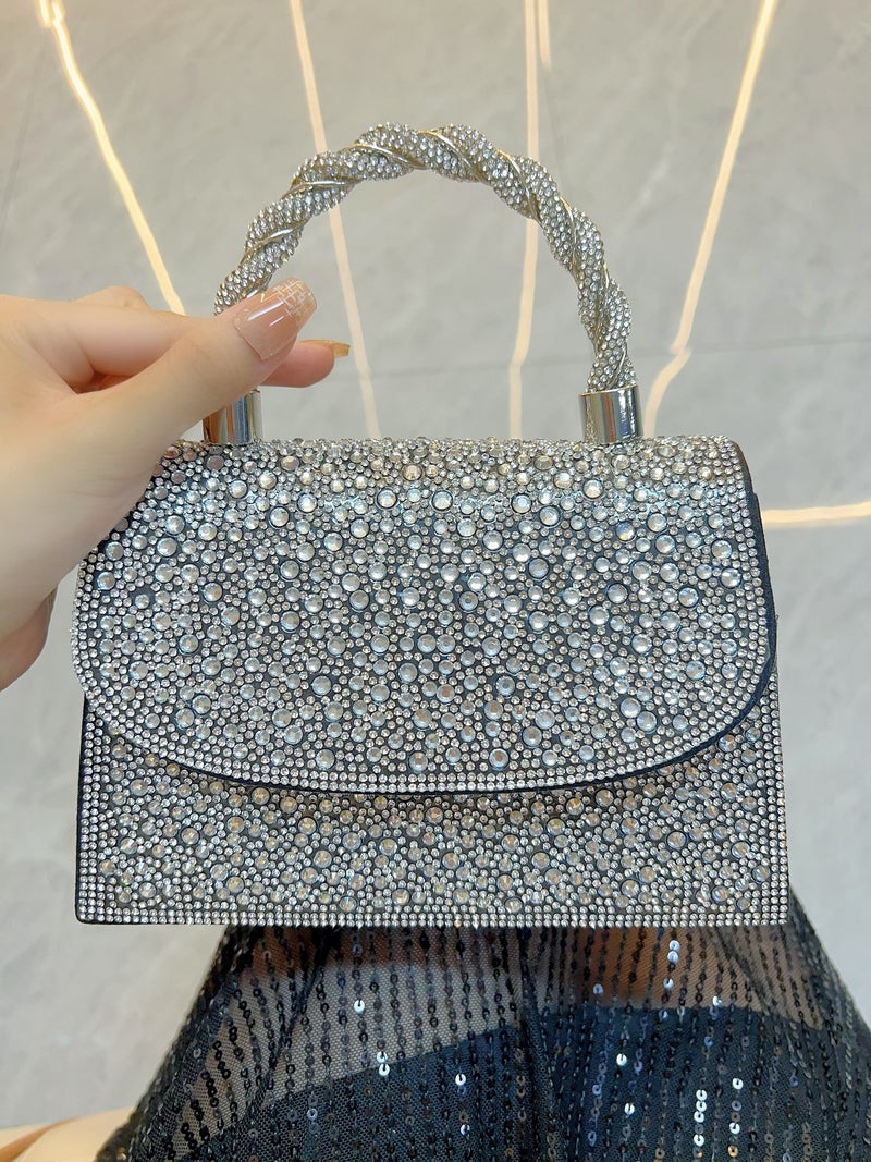 New Women'S Full Diamond Handbag For Celebrity Banquet Large Capacity Shoulder Crossbody Dinner Bag - Image 2
