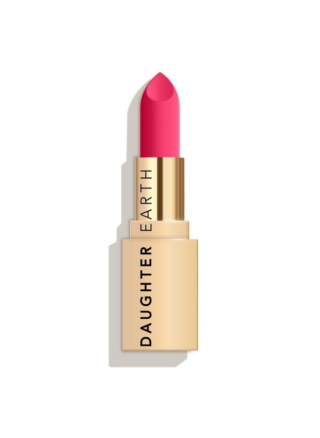 DAUGHTER EARTH Original Pink Lipstick | Vegan Plant Based Highly Pigmented Natural Lightweight Non Drying Lip Color | Long Lasting Phytonutrient Lipstick With Vit E & Bakuchiol | Uv Protection | 4G  - Image 1