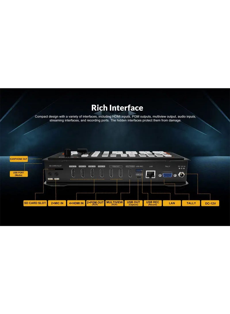 AVMATRIX SHARK H4 4-CH HDMI VIDEO SWITCHER - Image 5