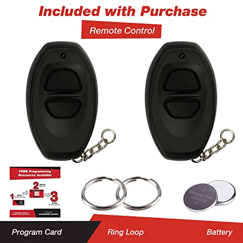 KeylessOption 2 New Keyless Entry Remote Key Fob for Toyota RS3000, BAB237131-022 Black - Image 2