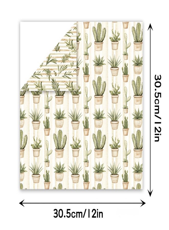 MIATTCLD Scrapbook Paper Boho Patterned Paper for Scrapbooking, Double Sided Floral Decorative Craft Papers, MIATTCLD 24 Sheets Scrapbook Background Papers for Photo Album Journal Decor (Beige, 12x12 IN) - Image 2