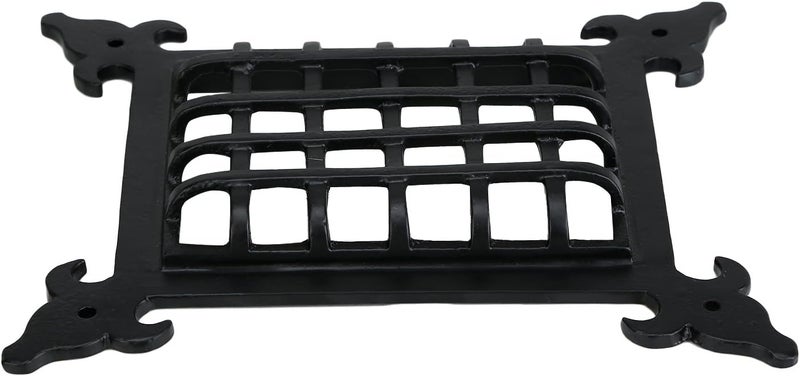 A29 Hardware Cast Iron Speakeasy Door Grill/Grille with Viewing Door, Black Powder Coat Finish, Medium Size - Image 5