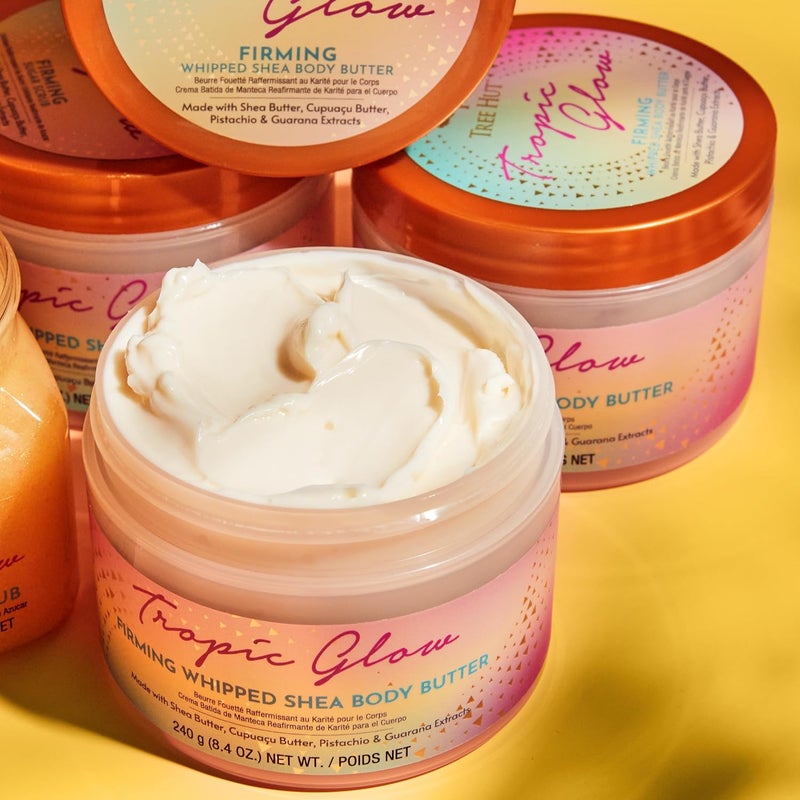 Tree Hut Tropic Glow Whipped Body Butter Warm Scent with Almond Golden Amber and Australian Sandalwood LongLasting Hydration for Soft Glowing Skin 84 oz - Image 4