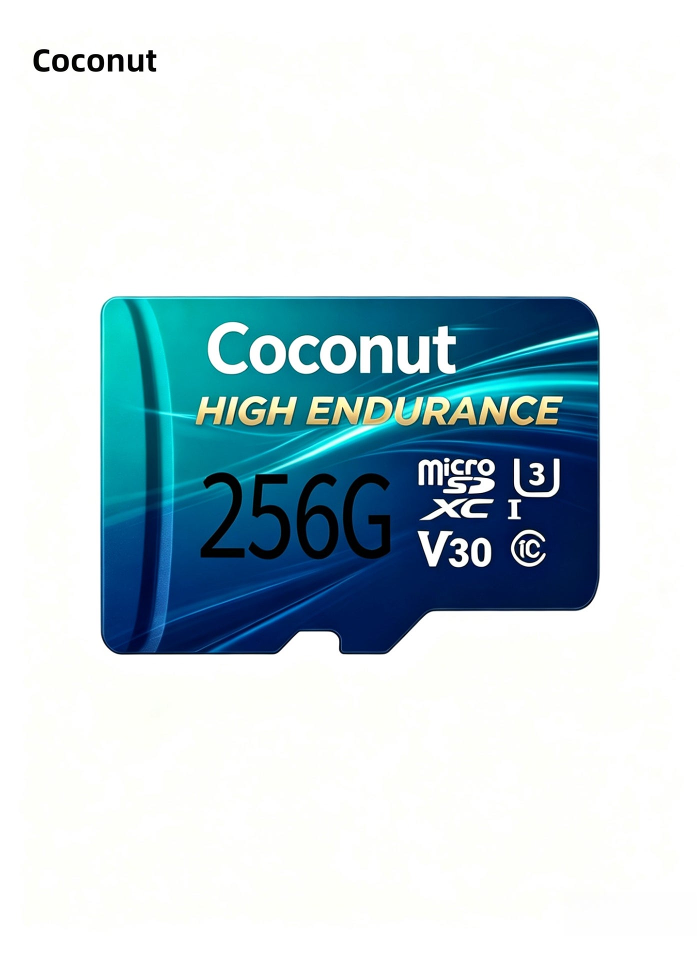 كوكونات كوكونات بطاقة ذاكرة SDXC V30 256 جيجابايت سرعة قراءة وكتابة عالية