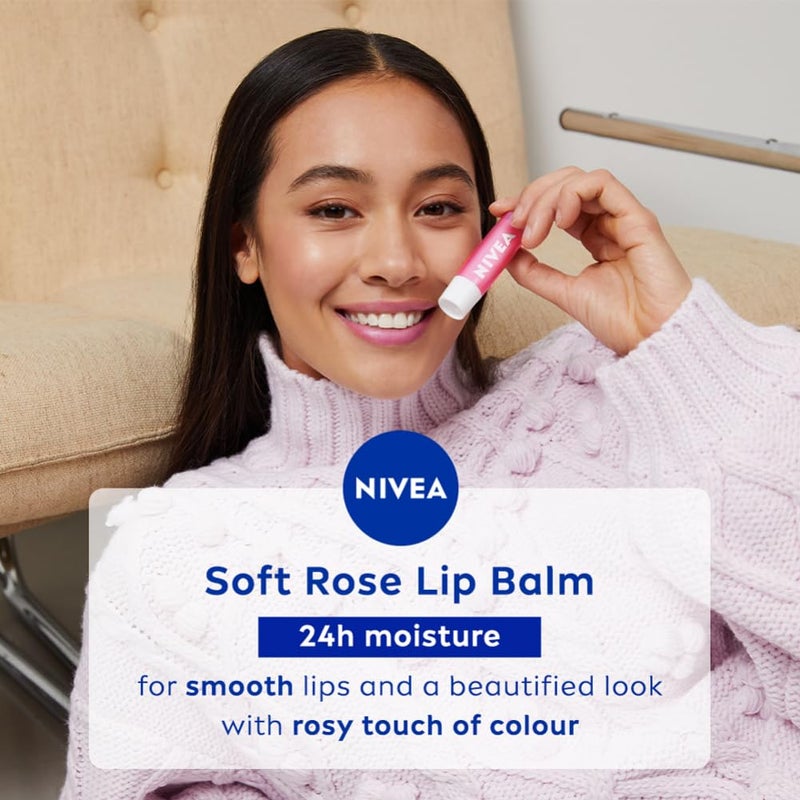 NIVEA Lip Balm Soft Rose 48g Limited Edition - Image 3