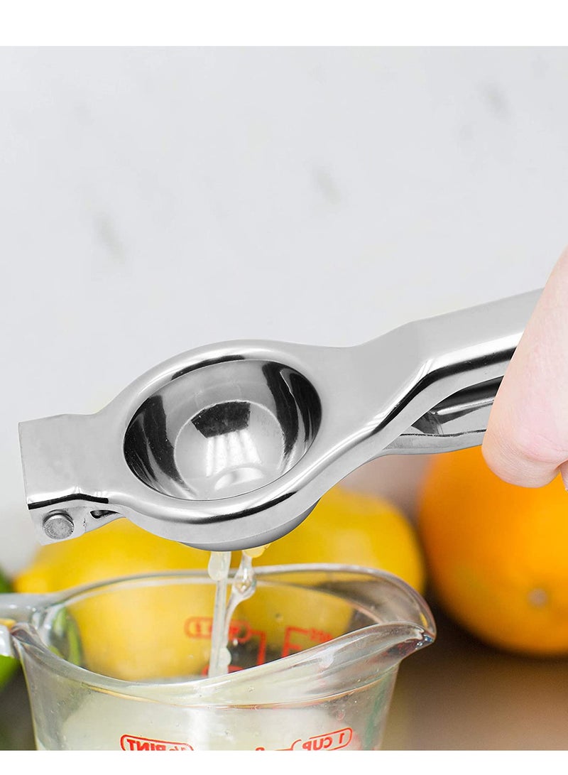 BLACKSTONE Stainless Steel Lemon Squeezer Heavy Duty Manual Citrus Juicer Hand Press Tool for Kitchen Cooking and Bartending Dishwasher Safe Fruit Extractor Silver - Image 3