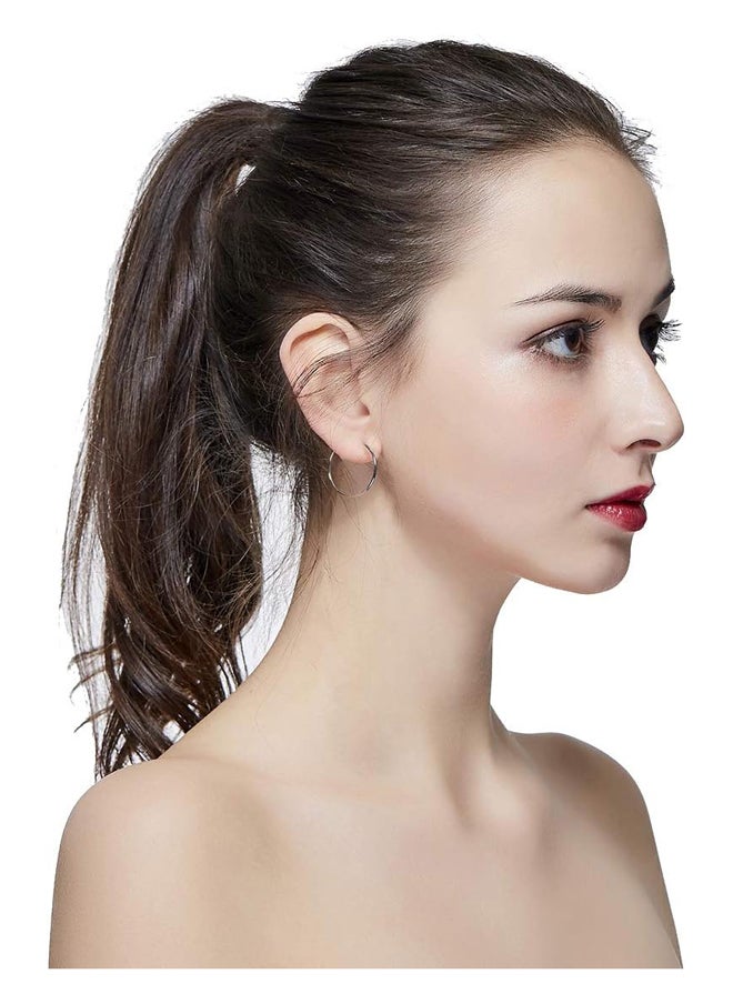 Generic Large Hoop Earrings  - Image 2
