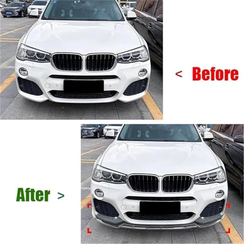 QASULER Car Front Spoilers for BMW X3 F25 X4 F26 - Image 3