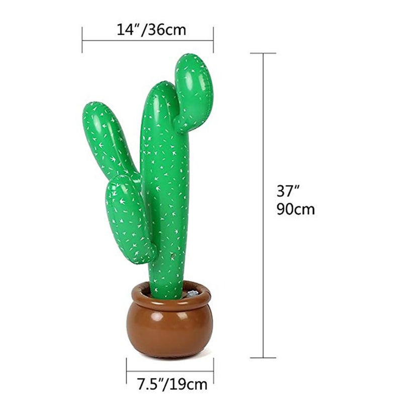 2pcs 90cm PVC Inflatable Hawaii Toys Coconut Tree Beach Party Toys Cactus Stage Props Decoration Toys Set Random Color - Image 4