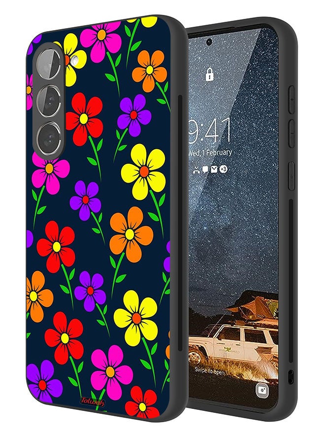 Tolwak Samsung Galaxy S23 5G Protective Case Cover Colorful Flowers - Image 1