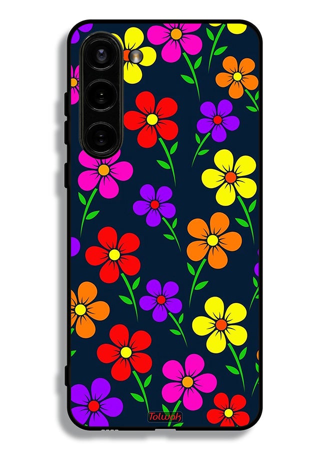 Tolwak Samsung Galaxy S23 5G Protective Case Cover Colorful Flowers - Image 3