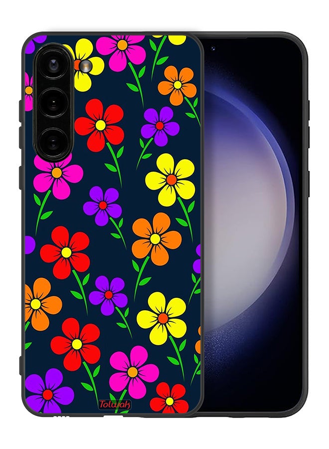 Tolwak Samsung Galaxy S23 5G Protective Case Cover Colorful Flowers - Image 2