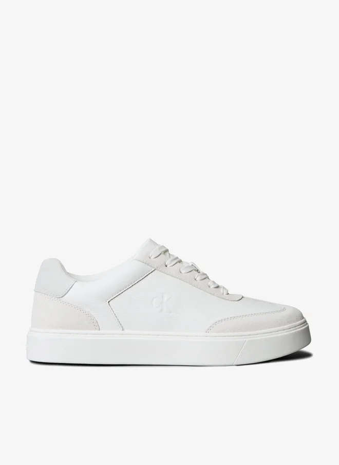 Calvin Klein Jeans Tumbled Leather Flexible Sole Sneakers