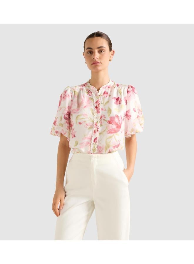 forever new Becca Scalloped Blouse - Image 1