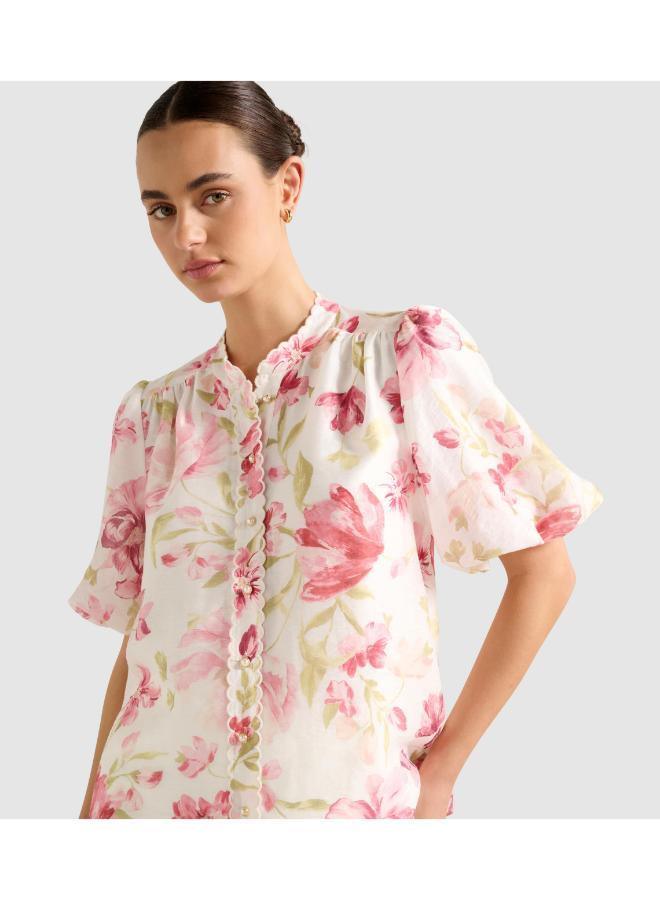forever new Becca Scalloped Blouse - Image 4