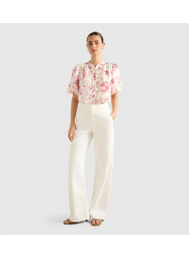 Forever New  Becca Scalloped Blouse for Women | Best Price UAE