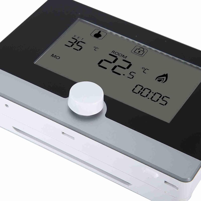 Programmable Thermostat for Wall Hung Boiler Heating System, Digital Temperature Controller with LCD Display, Ideal for Home Heating and Electric Equipment (Black Upper: 84661 3K000HZ, 84661 - Image 4