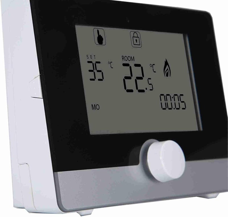 Programmable Thermostat for Wall Hung Boiler Heating System, Digital Temperature Controller with LCD Display, Ideal for Home Heating and Electric Equipment (Black Upper: 84661 3K000HZ, 84661 - Image 5
