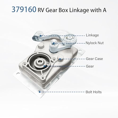 Plobeda Gear Box Linkage with A Compatible with Kwikee Series Electric Steps Series 22 23 28A 30 32 33 34 35 36 38 40 Replace 379160 RV Step Gearbox 1101425 2141001 - Image 3