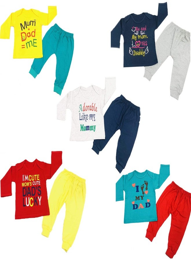 Infantbond Baby Boy's & Baby Girl's Clothing Set (Quto)(Pack of 5)(6-9 Months) - Image 1