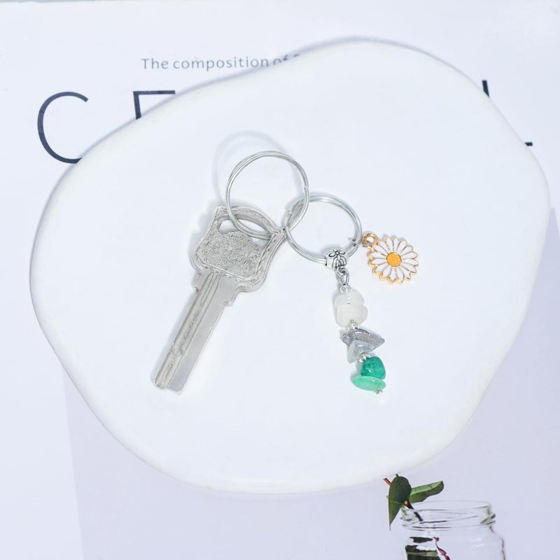 mintolex Natural Crystal Keychain Gift Healing Stones Key Ring Gift for Graduation New Job Moving Away, For Your Next Chapter - Image 5