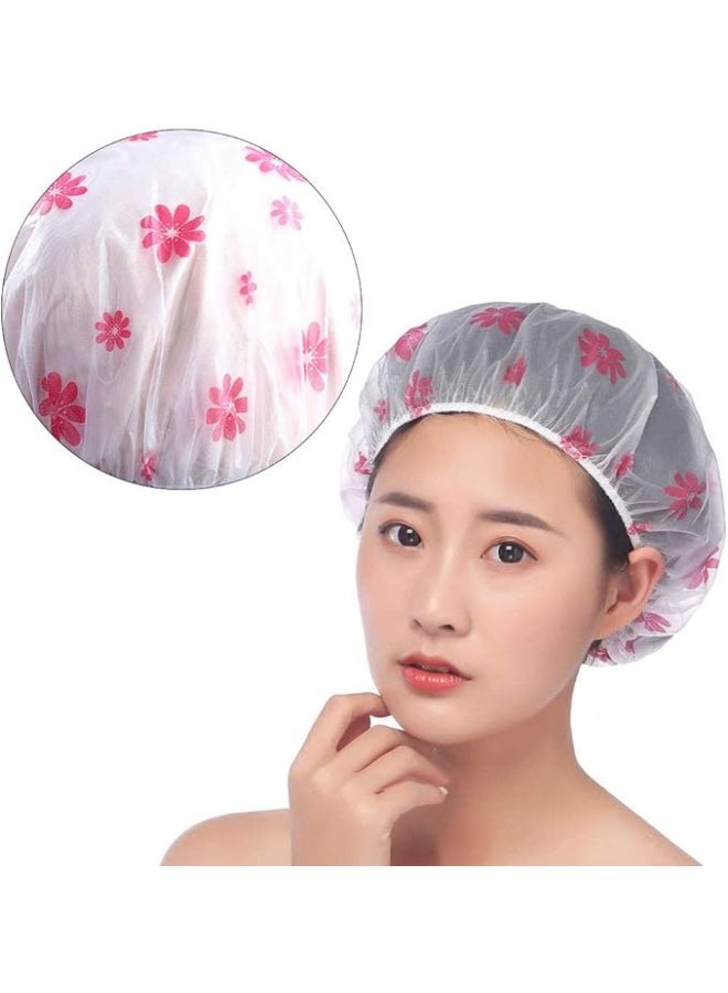 8 قطع من قبعات الاستحمام النسائية في قبعات للنساء، قابلة للاستخدام مرة واحدة، مقاومة للماء، شعر طويل، رجال، صالون سبا، صالونات تجميل، استحمام، قناع علاجي، غطاء رأس، موفر للاستحمام، متعدد الألوان (عبوة من 8 قطع). - Image 3