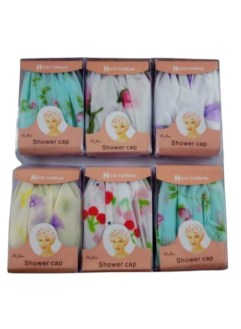8 قطع من قبعات الاستحمام النسائية في قبعات للنساء، قابلة للاستخدام مرة واحدة، مقاومة للماء، شعر طويل، رجال، صالون سبا، صالونات تجميل، استحمام، قناع علاجي، غطاء رأس، موفر للاستحمام، متعدد الألوان (عبوة من 8 قطع). - Image 1