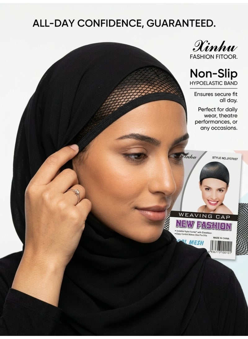 Women’s Under Hijab Wig Cap (1 Piece), Breathable Stretch Hair Control Cap, Lightweight Non-Slip Inner Net Cap for Daily Wear - Image 4
