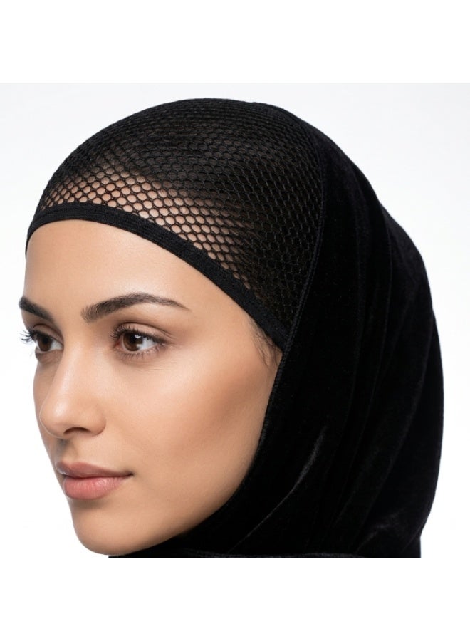 Women’s Under Hijab Wig Cap (1 Piece), Breathable Stretch Hair Control Cap, Lightweight Non-Slip Inner Net Cap for Daily Wear - Image 3