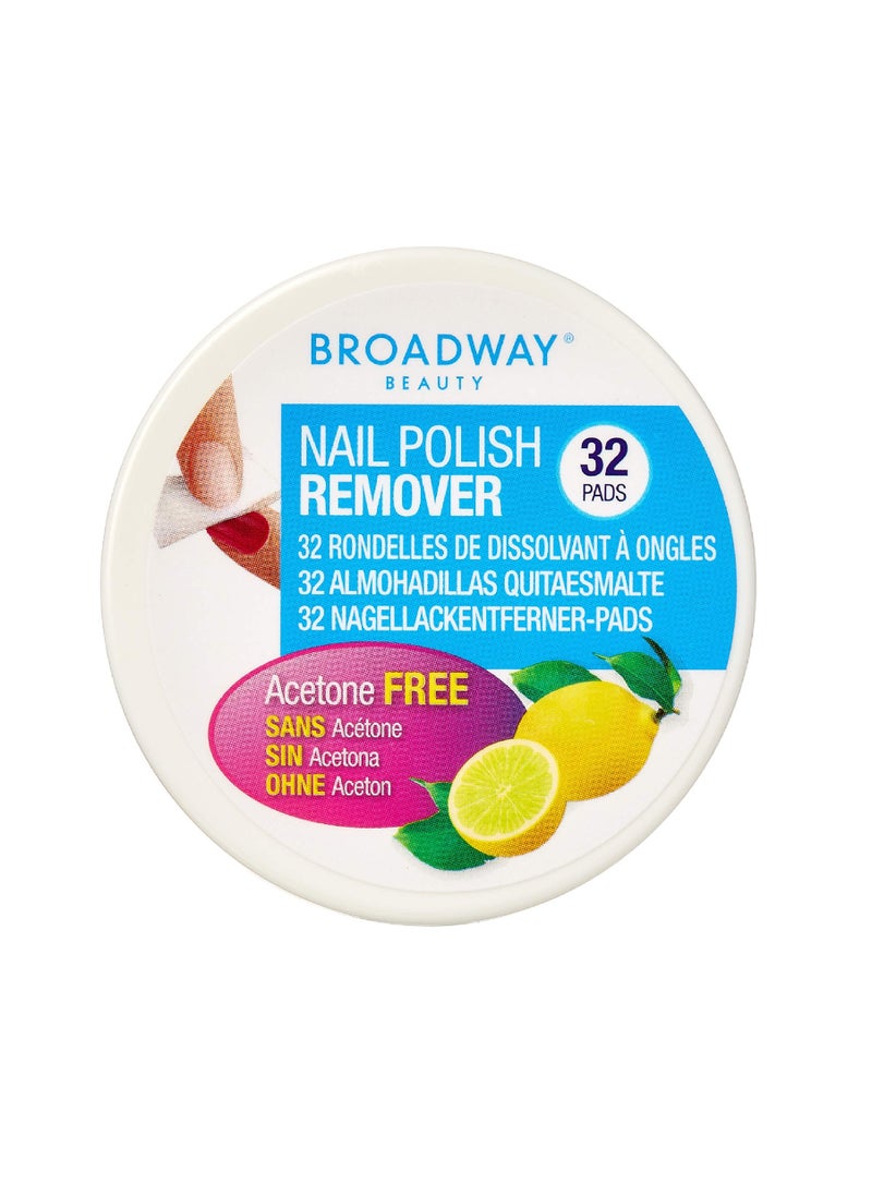 Broadway BROADWAY NAIL POLISH REMOVER LEMON PADS 32'S 