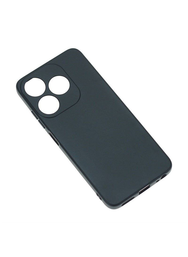 Infinix Tecno Spark 10 4G Case Cover with Anti Fingerprint and Scratch Prevention Shockproof Silicon TPU Back Cover with Lens Camera Body Protection Black - Image 4