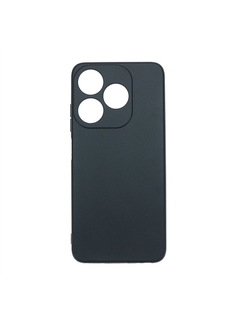 Infinix Tecno Spark 10 4G Case Cover with Anti Fingerprint and Scratch Prevention Shockproof Silicon TPU Back Cover with Lens Camera Body Protection Black - Image 3