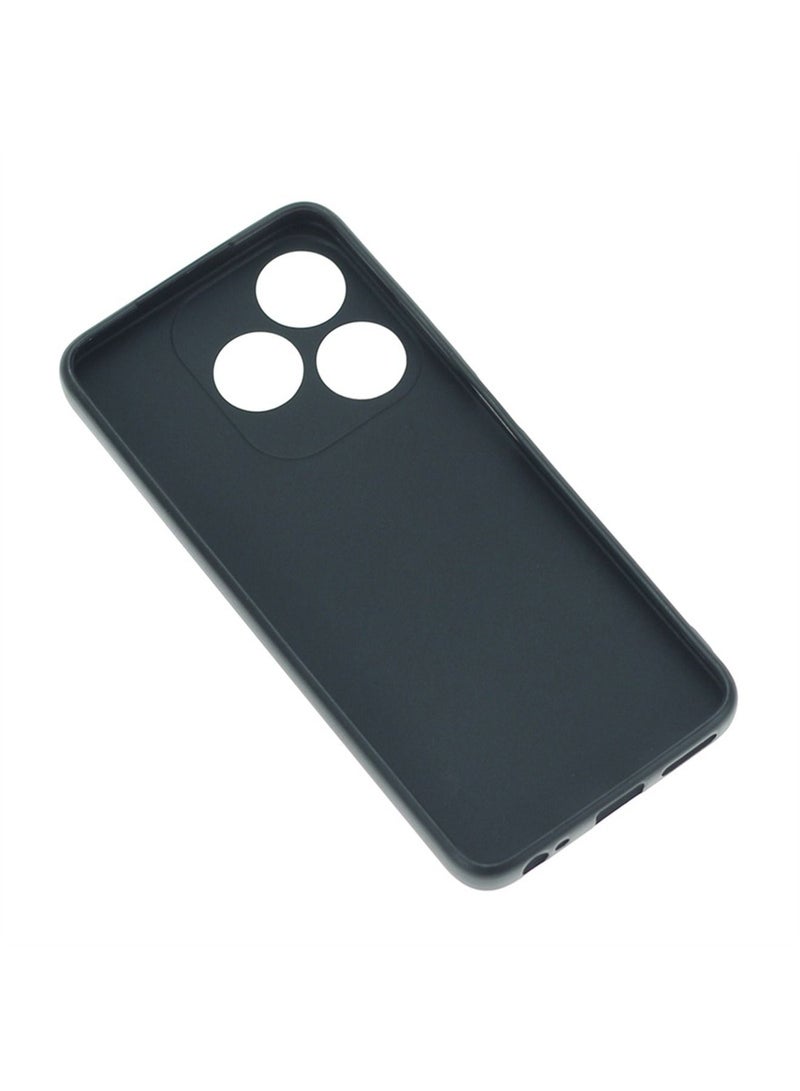 Infinix Tecno Spark 10 4G Case Cover with Anti Fingerprint and Scratch Prevention Shockproof Silicon TPU Back Cover with Lens Camera Body Protection Black - Image 2