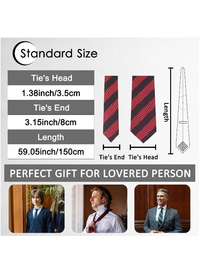 Ties For Men 3.15" Stripe Plaid Dot Neckties Casual Business Mens Tie For Daily Dress, College, Party Gifts