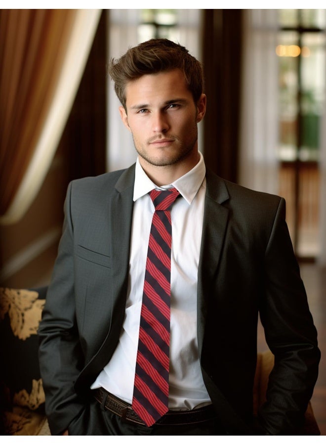 Ties For Men 3.15" Stripe Plaid Dot Neckties Casual Business Mens Tie For Daily Dress, College, Party Gifts