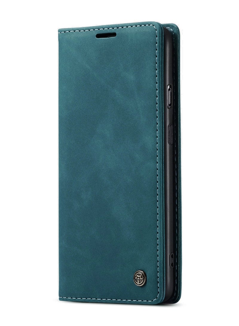 CaseMe Oneplus 8T Case Wallet, for Oneplus 8T Wallet Case Book Folding Flip Folio Case with Magnetic Kickstand Card Slots Protective Cover - Green - Image 2