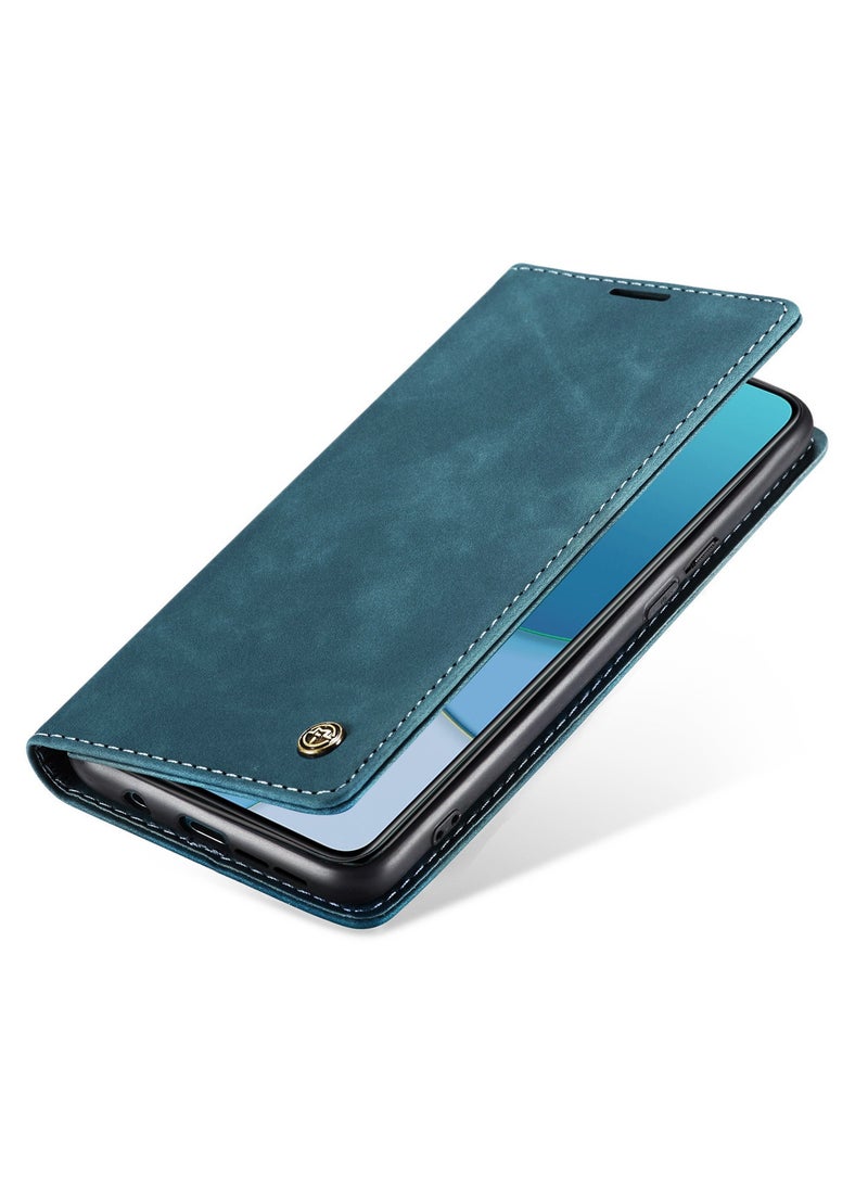 CaseMe Oneplus 8T Case Wallet, for Oneplus 8T Wallet Case Book Folding Flip Folio Case with Magnetic Kickstand Card Slots Protective Cover - Green - Image 5