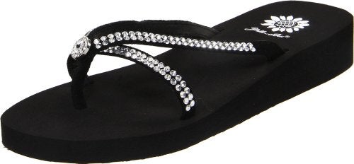 Yellow Box Women's Stormy Flip Flop, Black, 9 M US - Image 5