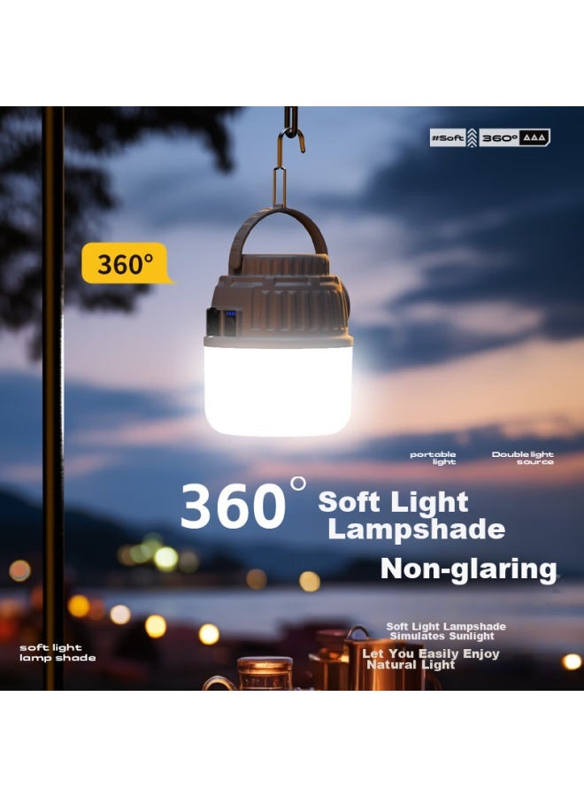 Supfire Outdoor Rechargeable Camping Light, Solar Lantern, Tent Light, Emergency Equipment, Hanging Light, Power Outage Home Use - Image 4