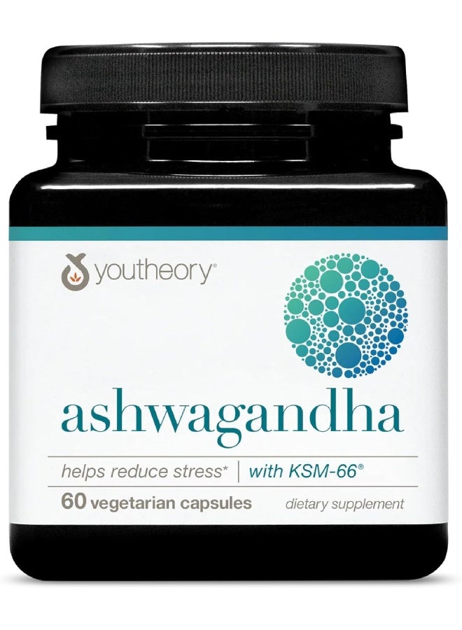 Youtheory Ashwagandha 60 Count (1 Bottle) - Image 1