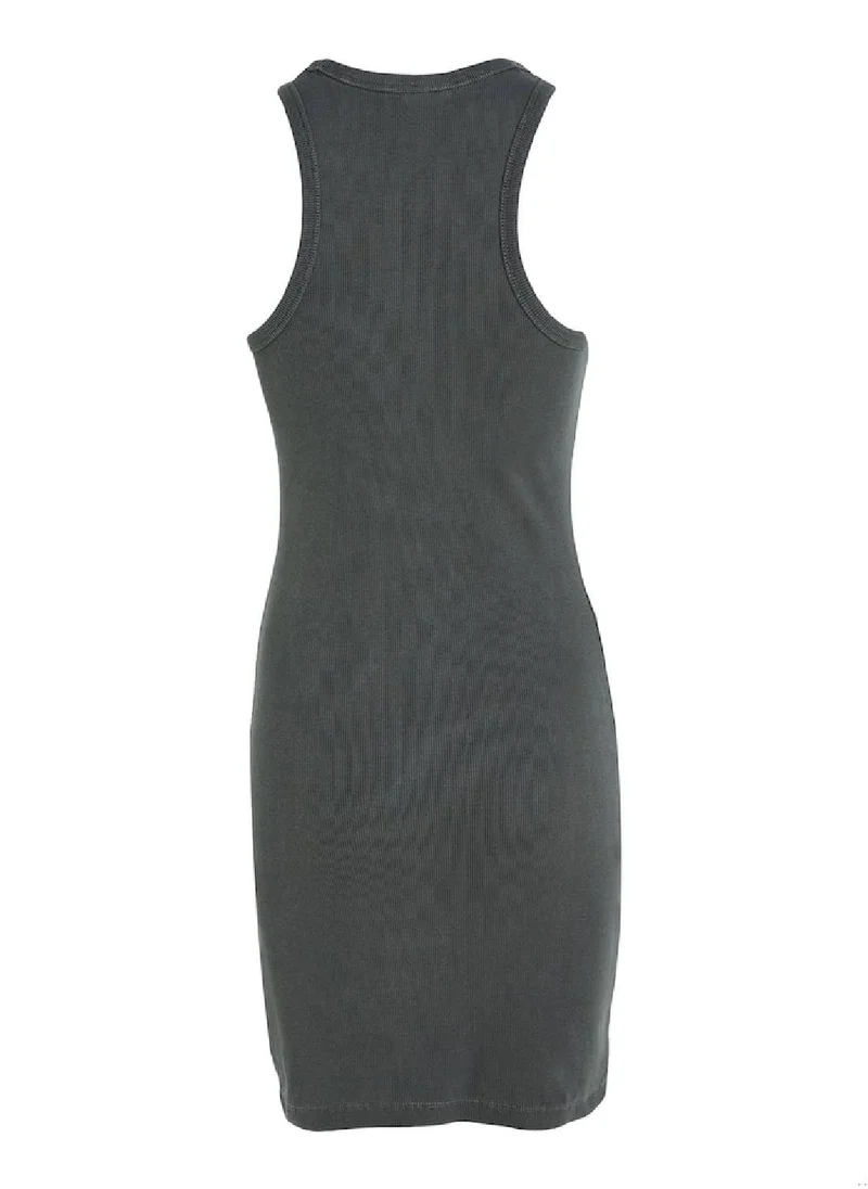 تومي جينز Women's Vintage Bodycon Dress - Cotton, Black